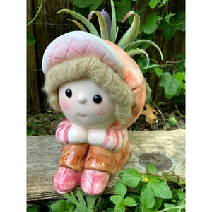 Vintage "Girl with Yarn Hair" Planter - ARDCO Head Vase